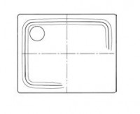 Kaldewei sprchová vanička Avantgarde Superplan Plus 90×90×2,5 cm, č. 475-2, nosič 470048040001